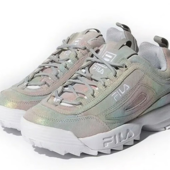 FILA Disruptor II Prism Rainbow Suede Sneakers - Picture 4 of 10